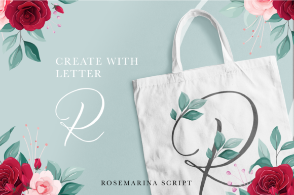Rosemarina Font PNG with transparent background - Preview 6