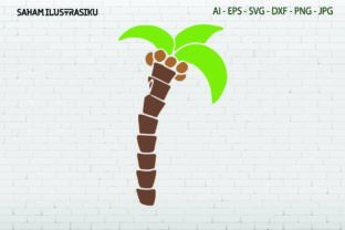 Coconut Tree Beach Graphic by berkahjaya · Creative Fabrica