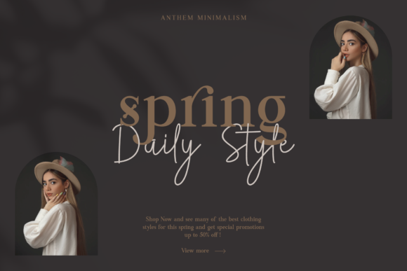 Anthem Minimalism Duo Font PNG with transparent background - Preview 1