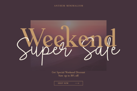 Anthem Minimalism Duo Font PNG with transparent background - Preview 2