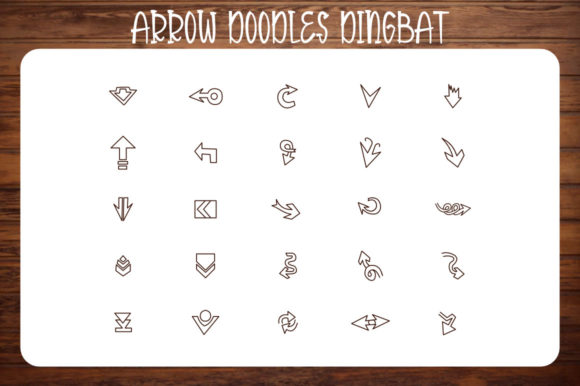 Arrow Doodles Font - Preview 2