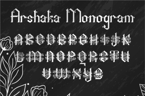 Arshaka Monogram Font - Preview 1