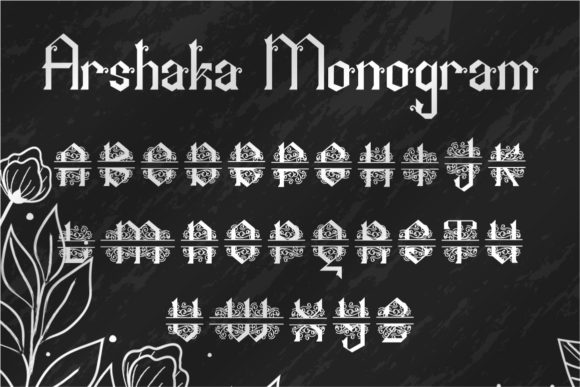 Arshaka Monogram Font - Preview 2