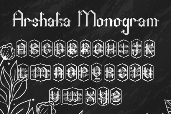 Arshaka Monogram Font - Preview 3
