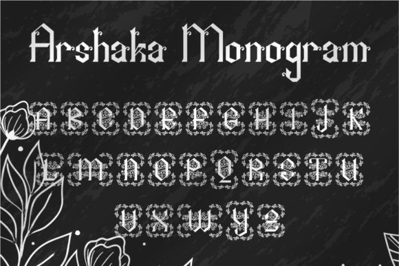 Arshaka Monogram Font - Preview 4