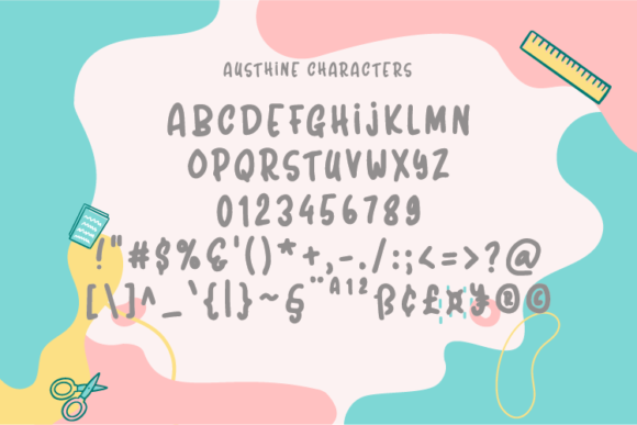 Austhine Font - Preview 1