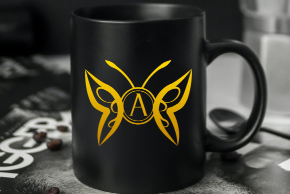 Butterfly Gold Monogram Font - Preview 2