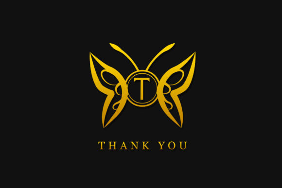 Butterfly Gold Monogram Font - Preview 6