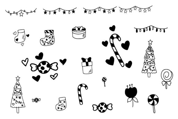 Christmas Ornaments Font PNG with transparent background - Preview 2