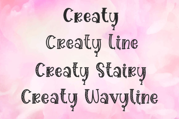 Creaty Family Font - Preview 1