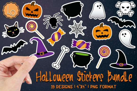 Cute Halloween Stickers Bundle