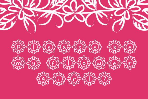 Flowery Font - Preview 3