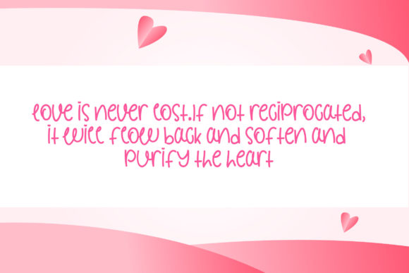 Follow Heart Font PNG with transparent background - Preview 1