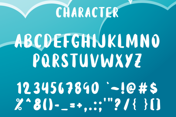 Hello Clouds Font - Preview 3