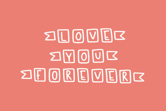 Love Ornaments Font PNG with transparent background - Preview 1