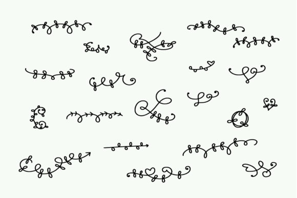 Love Ornaments Font PNG with transparent background - Preview 2