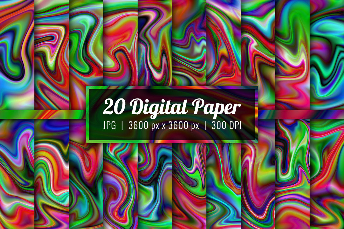 Marble Digital Paper Wave Backgrounds 27 Graphic by Craphist · Creative ...
