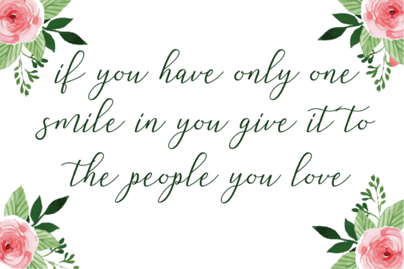 Mellinda Script Font PNG with transparent background - Preview 2