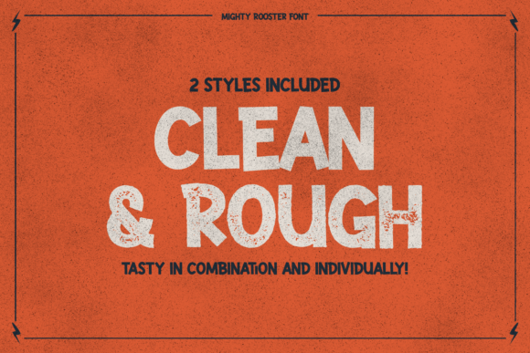 Mighty Rooster Font PNG with transparent background - Preview 1