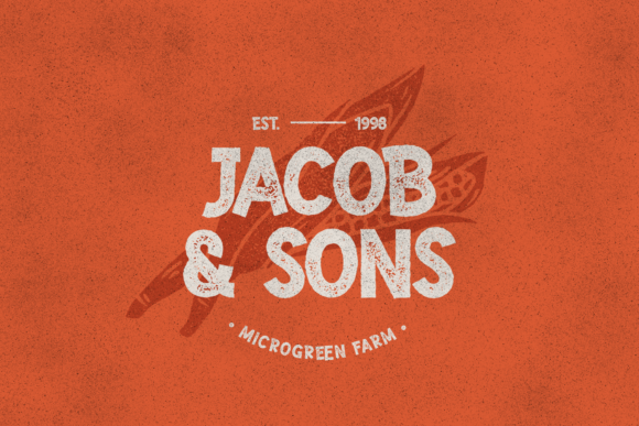 Mighty Rooster Font PNG with transparent background - Preview 3