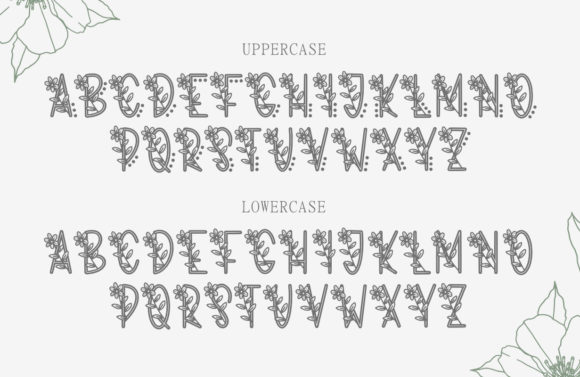 Monogram Melatika Font PNG with transparent background - Preview 2