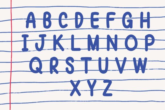 Notebook Lecture Font PNG with transparent background - Preview 1