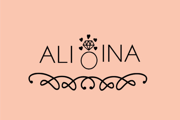Ornaments Cute Font PNG with transparent background - Preview 2