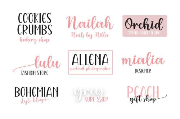 Pinkish Pink Font PNG with transparent background - Preview 1