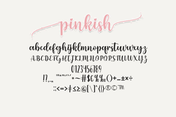 Pinkish Pink Font PNG with transparent background - Preview 5