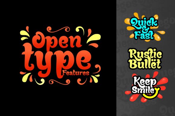 Quegos Font PNG with transparent background - Preview 1