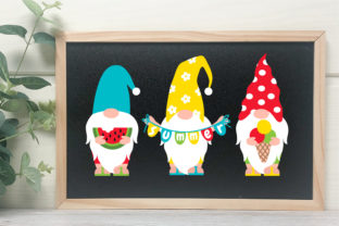 Summer Gnomes SVG Bundle Graphic by virinadesign · Creative Fabrica