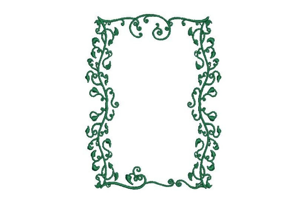 Vine Border Card Template