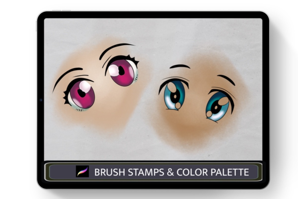 Anime Eyes Procreate Brush Stamps - photo 6