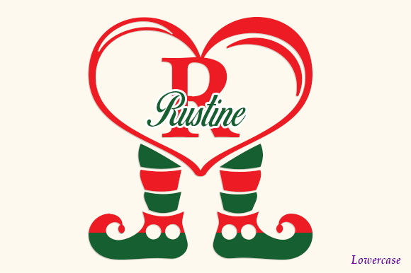 Brutus Elf Leg Monogram Font - Preview 2