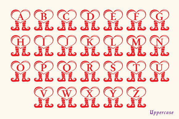 Brutus Elf Leg Monogram Font - Preview 3