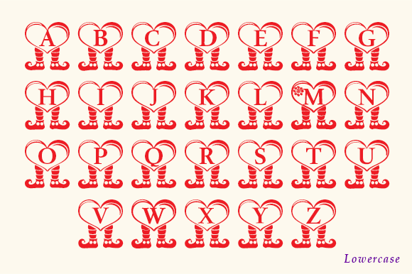 Brutus Elf Leg Monogram Font - Preview 4