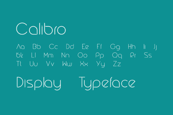 Calibro Font - Preview 4