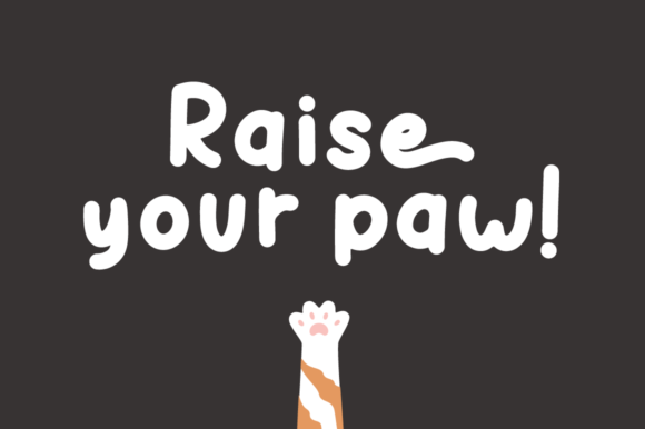Calli Cat Font - Preview 1
