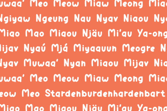 Calli Cat Font - Preview 2