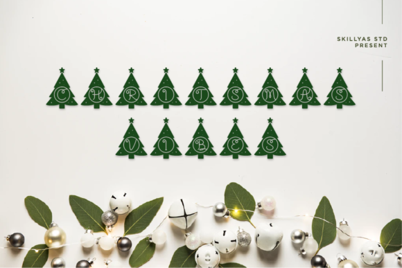 Christmas Tree Monogram Font - Preview 2