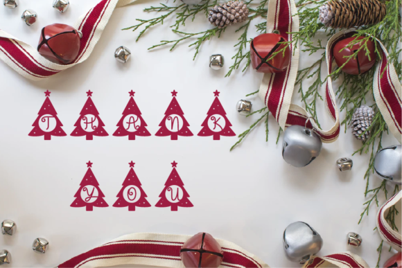 Christmas Tree Monogram Font - Preview 5