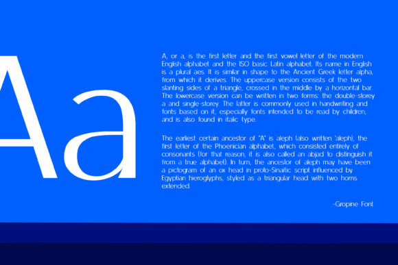 Gropine Font - Preview 1