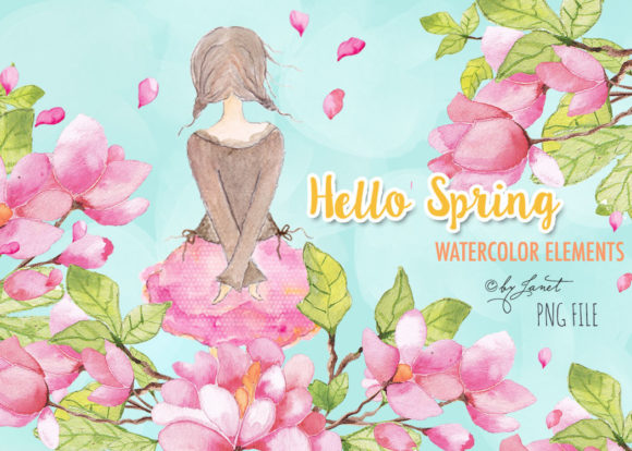 Hello Spring Graphic Illustrations By helloPAPER
