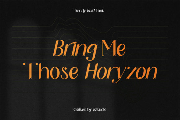Horyzon Font PNG with transparent background - Preview 1