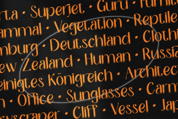 Horyzon Font PNG with transparent background - Preview 6