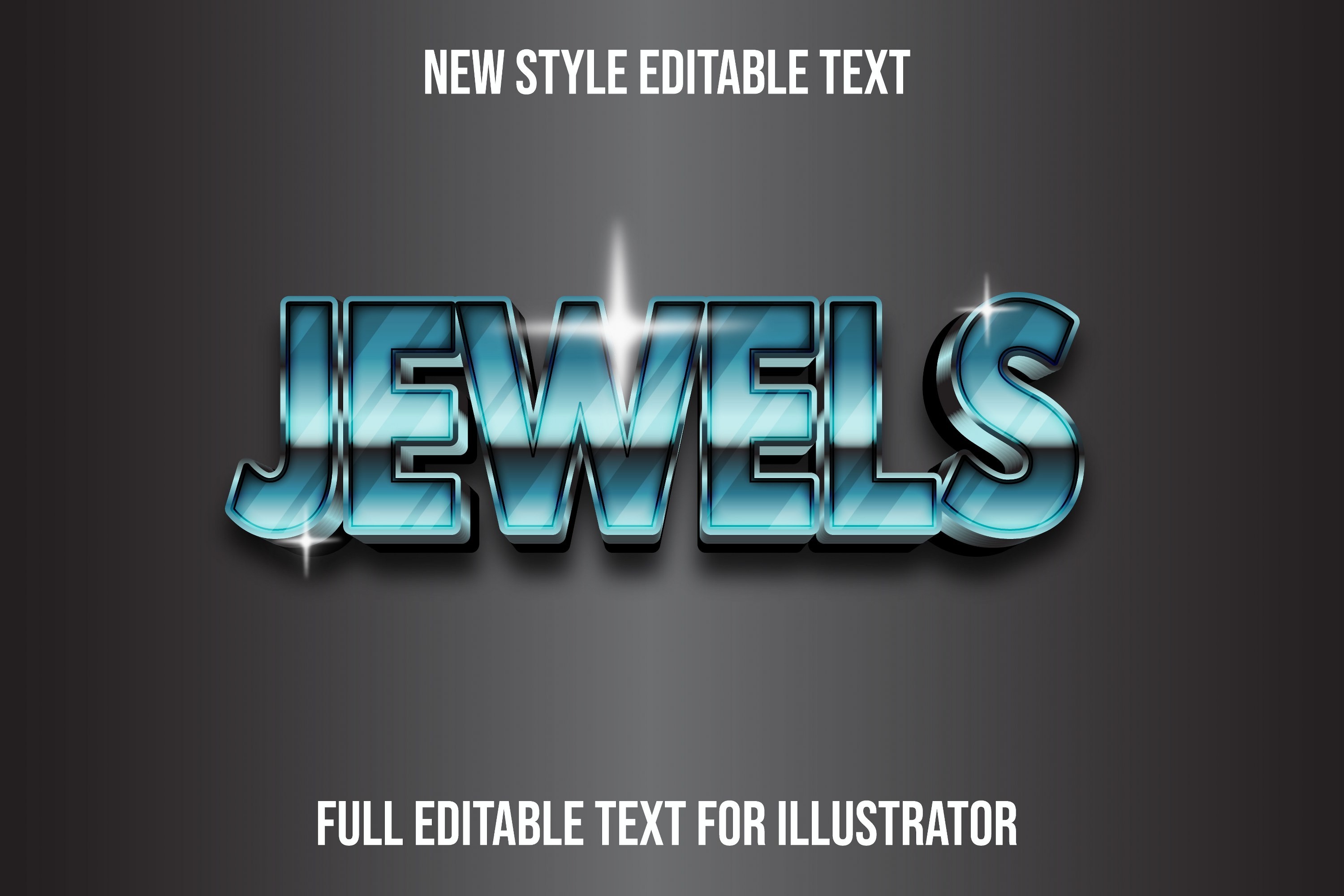 Jewels-text Effect Graphic by 2kaleh.studio2 · Creative Fabrica