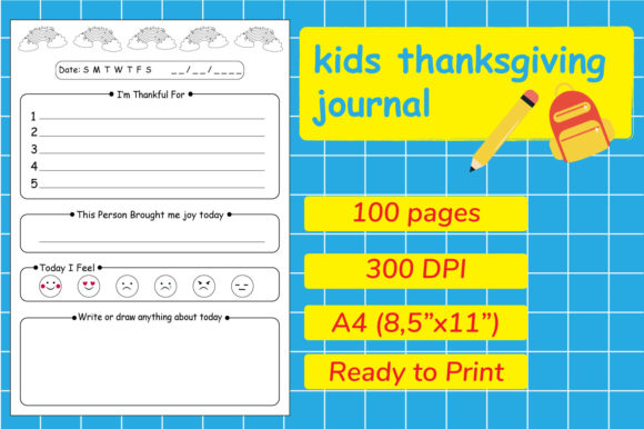 Kids Thanksgiving Journal