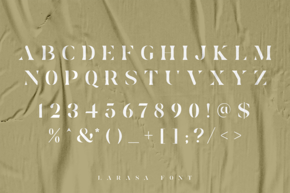 Larasa Font PNG with transparent background - Preview 2