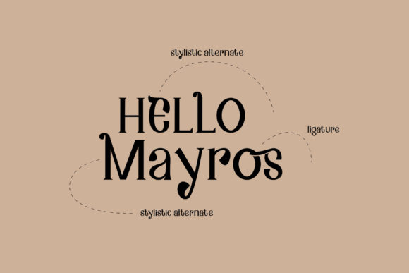 Mayros Font PNG with transparent background - Preview 5
