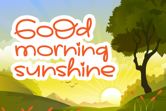 Morning Baby Font PNG with transparent background - Preview 3